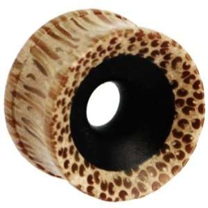  5/8 Organic Hollow Mixed Coconut Wood Plug Jewelry