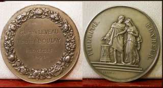 Médaille artistique, en argent; 39mm 25g env., en très bon état 