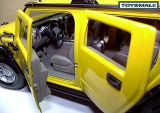 LARGE YELLOW RARE HUMMER H2 SHOWROOM 4X4 SPORT TRUCK HUMVEE DISPLAY 