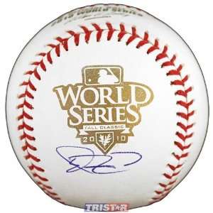 Aaron Rowand Signed Baseball   TRISTAR 2010 World Series   Autographed 