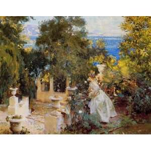  Acrylic Keyring Sargent John Singer A Garden in Corfu 