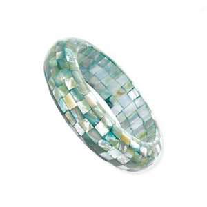  Abalone Color Mosaic Inlaid Shell Fashion Bracelet   8 