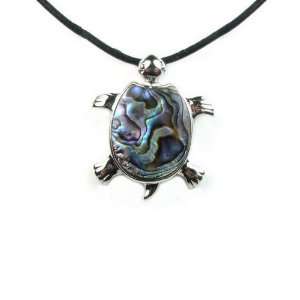 Abalone Tortle Pendant Blue Pearls   Abalone Tortle Pendant     BPS 