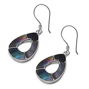   Free Sterling Silver Earrings Abalone Fish Wire Earring: Jewelry
