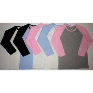 Wholesale Lot 24 Juniors Fitted 3/4 Sleeve Tops Ladies Womens Clothing 