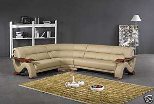 2033 Modern Italian Leather Living Room Sectional Sofa  