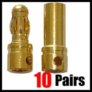 20x 3.5mm Gold Bullet Connector plug for RC battery 570  