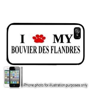  Bouvier Des Flandres Paw Love Dog Apple iPhone 4 4S Case 