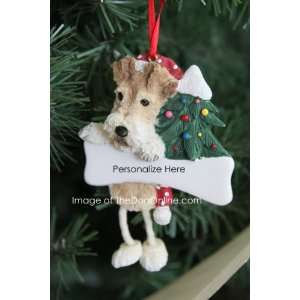  Wire Fox Terrier Dog Dangling/Wobbly Leg Christmas 