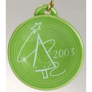 Homer Laughlin Fiesta Shamrock Green Ornament, Fine China Dinnerware 