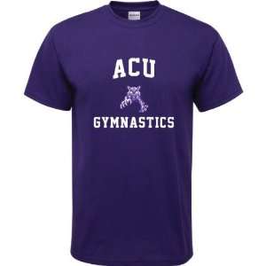  Abilene Christian Wildcats Purple Youth Gymnastics Arch T 