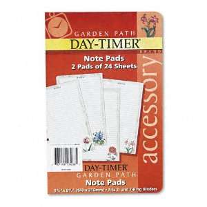  Day Timer : Garden Path Notepads with Four Designs, 5 1/2 x 