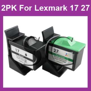   Pack Ink Cartridge for Lexmark 17 27 IJ650 X1150 X1185 X1270 X2250 X75