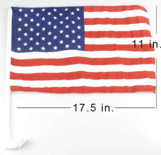   LOT US American Car Window Clip On Flag 17.5x11 ELection Patriotism