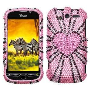  Fervor Heart Diamante Protector Cover for HTC myTouch 4G 