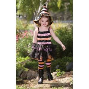  Striped Witch Child Costume: Toys & Games