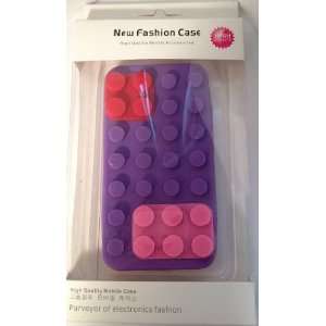  Lego Block Iphone 4/4S Case Purple Color 