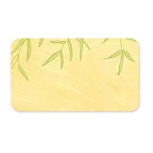  Wispy Bamboo Place Card   Real Wood Wedding Stationery 