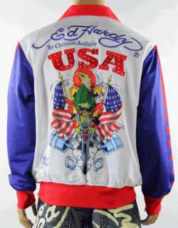  Hardy by Christian Audigier USA Eagle Country Track Mens Jacket  
