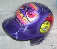 AIRBRUSHED BATTING HELMET FASTPITCH NO FEAR NEW  