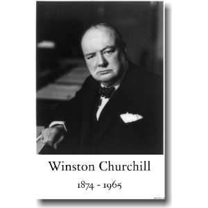  Winston Churchill   Famous Person Classroom Poster: Office 
