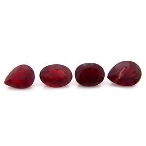   Red Andesine Loose Gemstone Oval Cut 7.70cts 10*8mm 4pcs Wholesale Lot