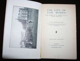   of Tom Morris~St Andrews~First Edition~Golf~Golfing~Club~Scarce  