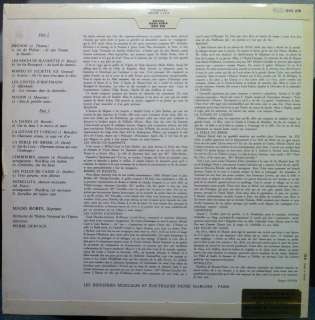 MADO ROBIN recital LP Mint  OVC 276 Vinyl EMI Pathe France/French 