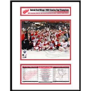   2008 Stanley Cup Champions Frame   Detroit Red Wings: Kitchen & Dining