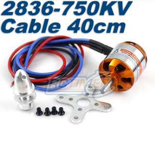 FPV BC2836 11 40 750KV Outrunner Brushless Motor With 40CM Cable 