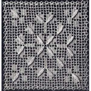 Vintage Crochet PATTERN to make   Filet Crochet MOTIF BLOCK Bedspread 