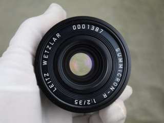Leitz Leica Summicron R 35/2.0 35mm f/2 Prototype *Rare* Germany 