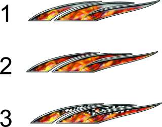 Racing Dragon Flames Wave Car Truck decals 5ft kit  