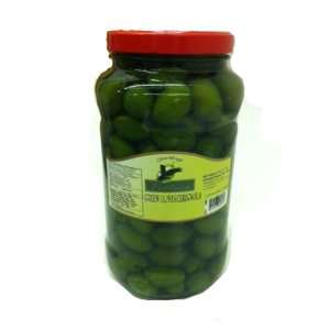 Green Cerignola Olives in a Glass Jar:  Grocery & Gourmet 