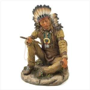  Noble Chief American Indian Figurine Home Accent Decor 