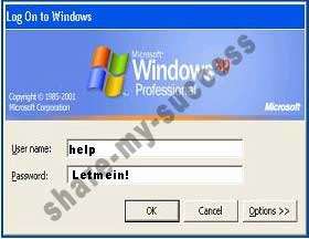 Forgot Password Reset Recovery for Window Vista,XP,2000  