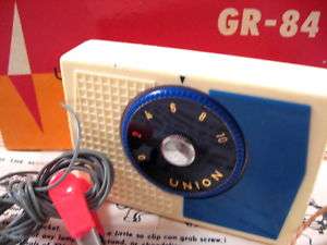 VINTAGE WORKING UNION GR 64 CRYSTAL GERMANIUM RADIO  