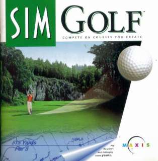 SimGolf PC CD golf course architect design & simulation sports 