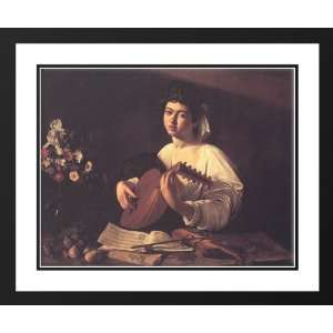  Caravaggio 34x28 Framed and Double Matted Lute Player 