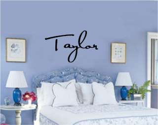Custom Name Vinyl Decal Wall Sticker Letters Same font style as Taylor 
