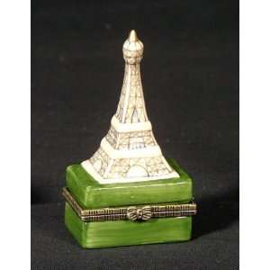  Paris France Eiffel Tower Hinged Trinket Box phb: Home 