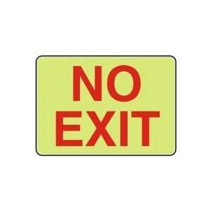 ADMITTANCE AND EXIT NO EXIT (GLOW) 10 x 14 Lumi Glow Flex Sign 
