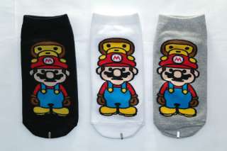 Super Mario & Kong socks for Boys, girls, Women & men 9 12  