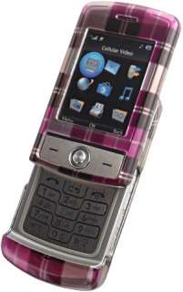 PLAID PINK CHECKERED 3D COVER CASE FOR LG SHINE CU720  
