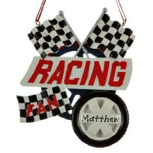  Personalized Racing Christmas Ornament