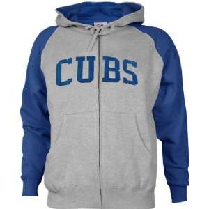  Chicago Cubs Classic Tackle Twill Zip Hooded Sweatshirt 