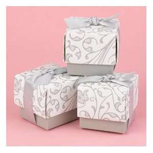  Floral Pattern Favor Boxes   Grey: Arts, Crafts & Sewing
