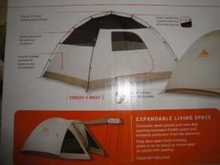 Kelty Zodiac 4 Person Tent   3 Seasons Comfort Quality!! Backpacking 