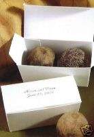 50 3x17/8x1 Boxes Truffle Wedding Shower Party Favors  
