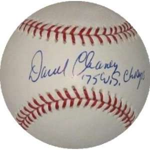  Darrel Chaney autographed Baseball inscribed 75 WS Champs 